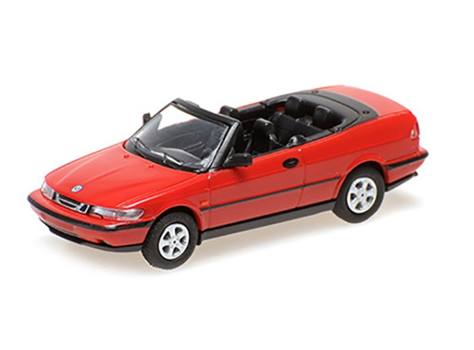 SAAB 900 Turbo 16S (Aero) Cabriolet (1987), red
