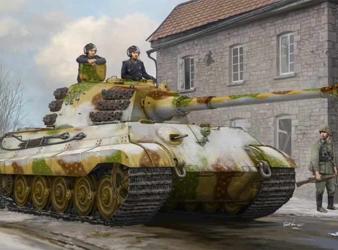 Сборная модель Танк Pz.Kpfw.VI Sd.Kfz.182 Tiger II (Henschel Feb-1945 Production)