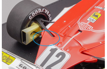 (Уценка!) FERRARI F1 312t Team Ferrari Sefac №12 World Champion Winner Belgium Zolder Gp (with Pilot Figure) (1975) Niki Lauda, Red White