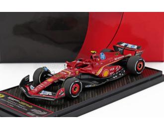 FERRARI F1 Sf-23 Team Scuderia Ferrari №55 4th Monza Gp (2024) Carlos Sainz, Red Black