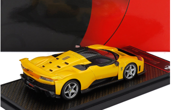 FERRARI F80 (2024) - Silver Rims, Giallo Tristrato - Yellow Met Black