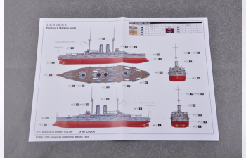 Сборная модель Japanese Battleship Mikasa 1905