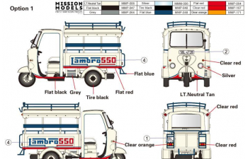 Сборная модел 60’~70’s Saigon Lambro 550 Shuttle Motor-Tricycle Depot