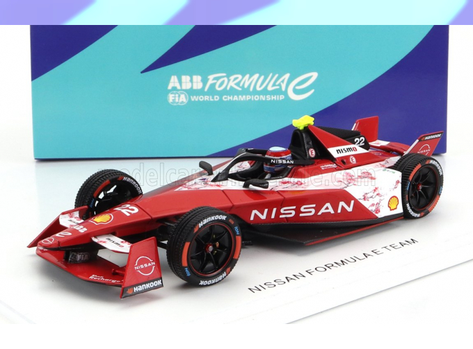 NISSAN Formula-e E-4orce 04 Team Nissan №22 Season 2023-2024 Oliver Rowland, Red White