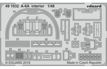 Фототравление A-6A интерьер