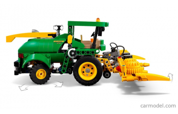 JOHN DEERE Lego Technic - Mietitrebbia 9700 Forage Harvester 2018 - 559 Pezzi - 559 Pieces, Green Yellow