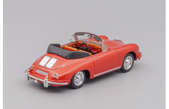 PORSCHE 356b Cabriolet Spider (1959), red metallic