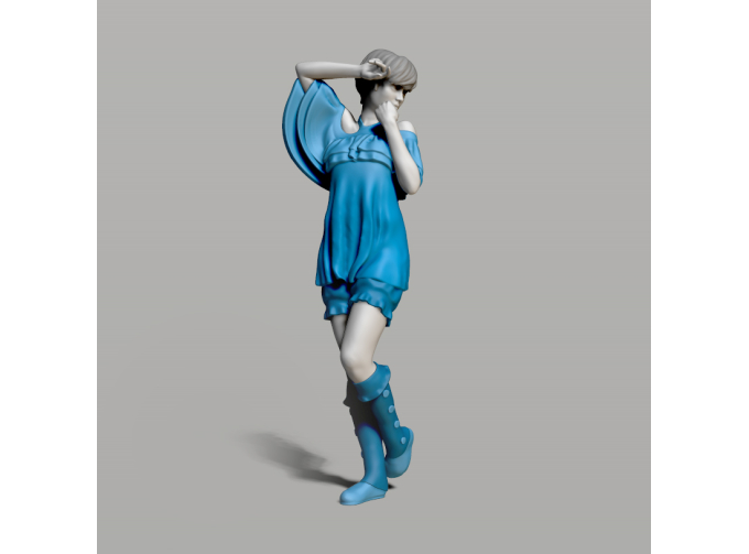 Фигура Девушка в пижаме, окрашенная