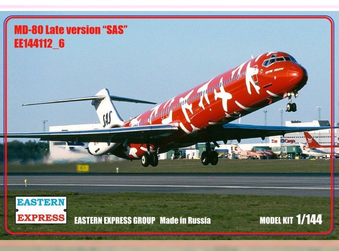 Сборная модель Авиалайнер MD-80 поздний SAS (Limited Edision)