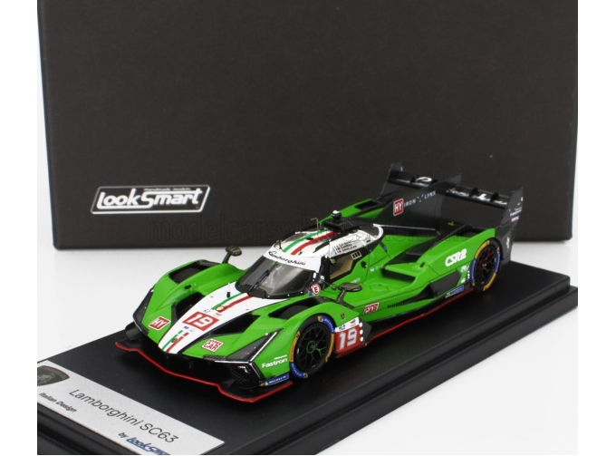 LAMBORGHINI Sc63 3.8l V8 Turbo Team Lamborghini Iron Lynx №19 24h Le Mans (2024) Romain Grosjean - Matteo Cairoli - Andrea Caldarelli, Green White Black