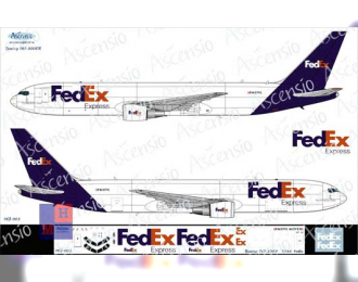 Декаль на самолет боенг 767-300F (FedEx)