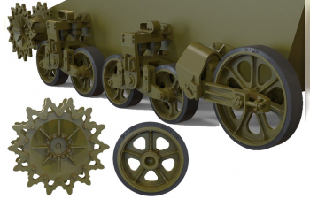 Набор для сборки подвески американского легкого танка M3A1 (поздний) / M3A3 Stuart.