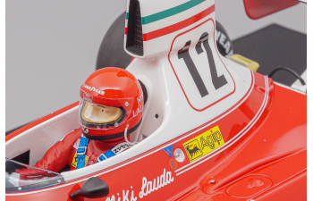 (Уценка!) FERRARI F1 312t Team Ferrari Sefac №12 World Champion Winner Belgium Zolder Gp (with Pilot Figure) (1975) Niki Lauda, Red White