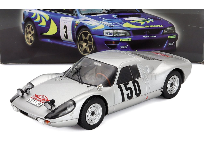 PORSCHE 904 Carrera Gts Ch.904-006 №150 2nd Rally Montecarlo (1965) Eugen Boehringer - Rolf Wutherich, Silver