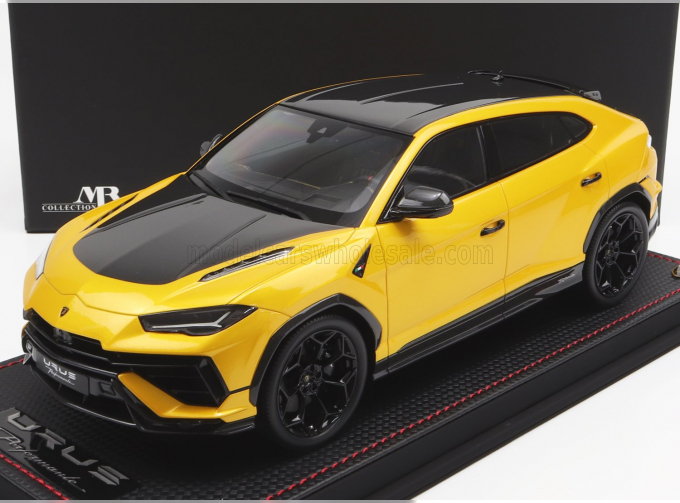 LAMBORGHINI Urus Performante (2022) - Con Vetrina - With Showcase, Giallo Inti - Yellow Met Black