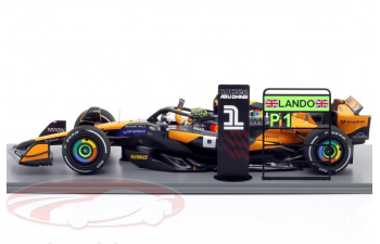 McLAREN MCL38 №1 Pole Position & winner Abu Dhabi GP (Yas Marina) Formula 1 Lando Norris (2024)