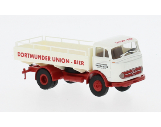 MERCEDES-BENZ LP 328 Bierpritsche Dortmunder Union Bier (1960), white / red