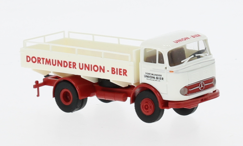 MERCEDES-BENZ LP 328 Bierpritsche Dortmunder Union Bier (1960), white / red