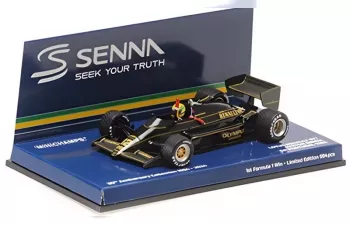 LOTUS F1 97t Renault Turbo Team Lotus №12 Winner Portugal Gp (1985) Ayrton Senna, Black