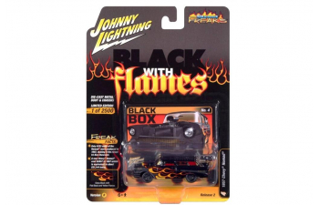 CHEVROLET Nomad (1957), black with flames