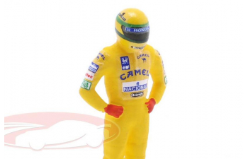 Фигурка Ayrton Senna #12 Lotus 99T Formula 1 (1987), yellow