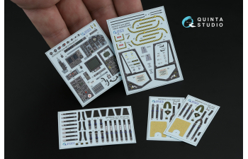 3D Декаль интерьера кабины Lynx Mk8 (Revell)