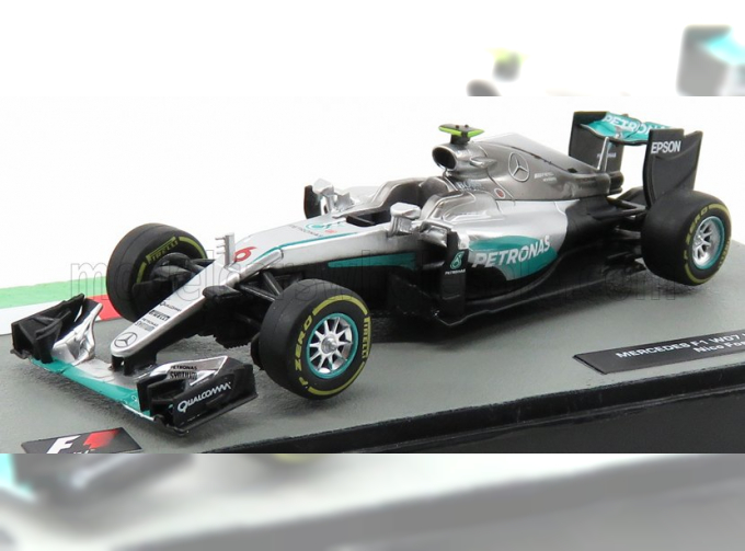 MERCEDES GP F1 W07 Hybrid Amg Petronas N 6 World Champion Season 2016 Nico Rosberg, Silver Green