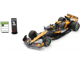 McLAREN F1  Mcl38 Team Mclaren №4 Winner Abu Dhabi Gp Lando Norris (2024), Orange Black