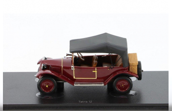 TATRA 12 convertible closed (1926), dark red
