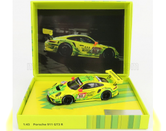 PORSCHE 911 991-2 Gt3 R Team Manthey Racing N 911 2nd 24h Nurburgring 2019 E.bamber - M.christensen - K.estre, Yellow Green