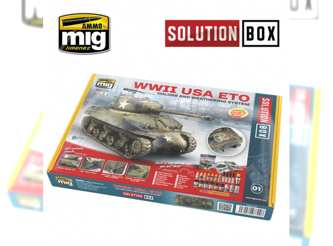 WW II AMERICAN ETO SOLUTION BOX / Набор для автомобилей времен ВМВ