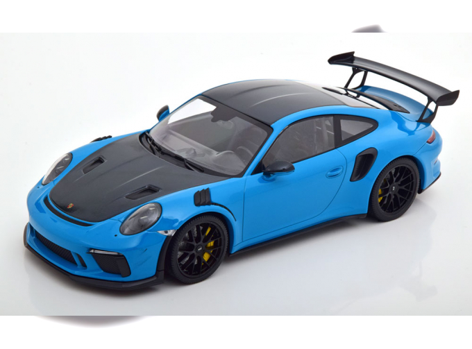 PORSCHE 911 (991 II) GT3 RS Weissach Package (2019), blue/carbon-grau