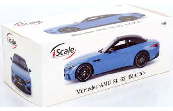 MERCEDES-BENZ SL63 AMG 4Matic+ with removable Softtop (2021), light blue