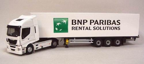 IVECO STRALIS 2012 с полуприцепом 'BNP PARIBAS, white