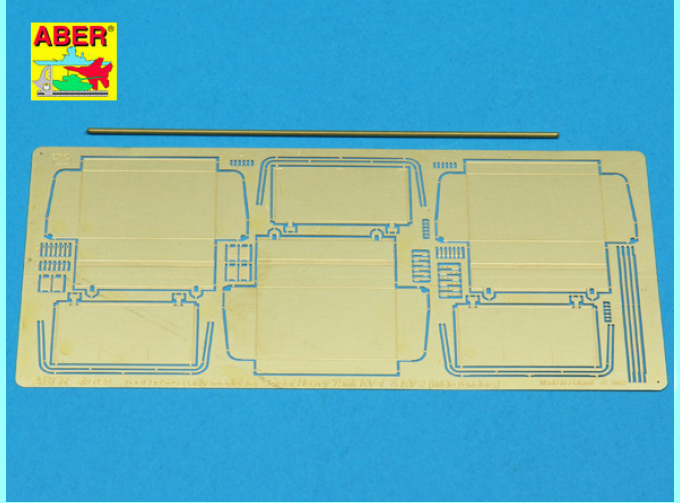 Фототравление Soviet Heavy Tank Kv-1or Kv-2 early with wide fenders Vol.2 - Tool boxes early type