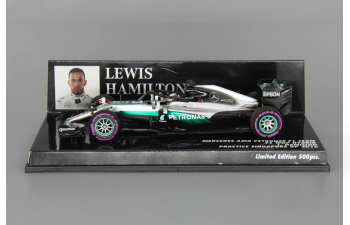 MERCEDES AMG Petronas F1 Team F1 W07 Hybrid L. Hamilton Practice Singapore GP (2016), silver / green / black