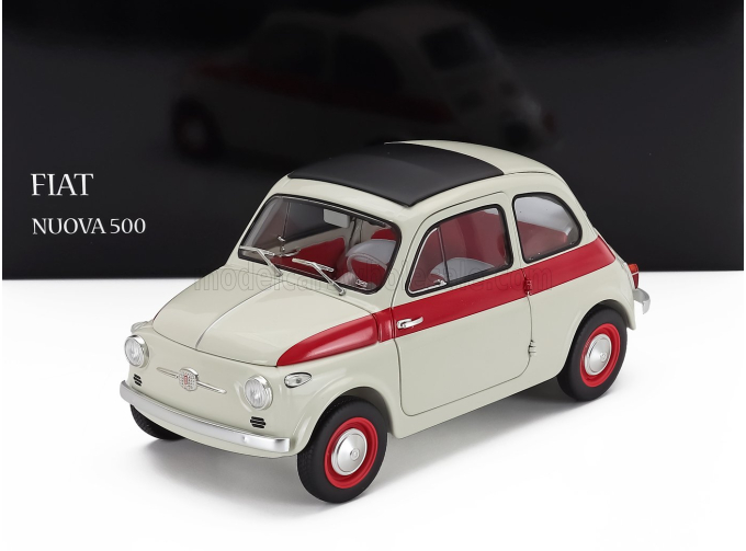 FIAT 500 Sport (1958), White Red