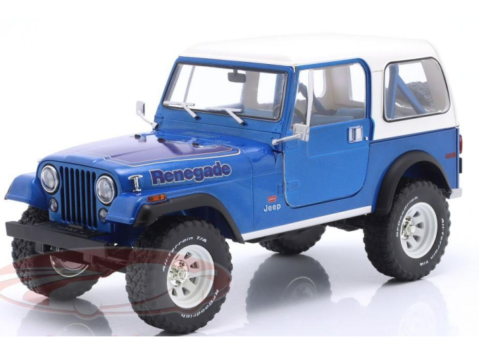 JEEP CJ-7 Renegade (1978), blue metallic / white