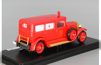 FIAT 519S Vigili del Fuoco Ambulance Fire Engine (1930), red