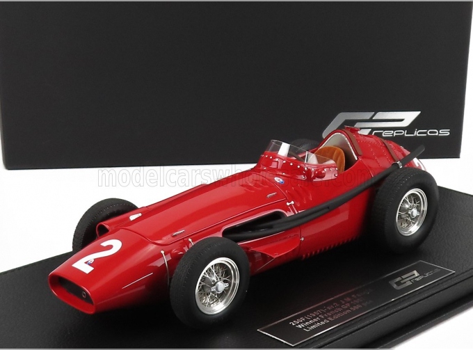 MASERATI F1 250f N 2 Winner French Gp Juan Manuel Fangio 1957 World Champion - Con Vetrina - With Showcase, Red