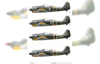 Декаль для Fw-190 A3 JG 51 part II