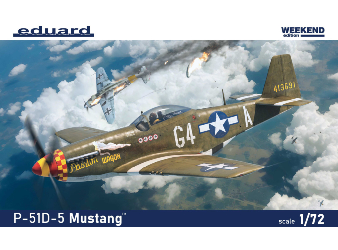 Сборная модель американский истребитель P-51D-5 Mustang (Weekend)