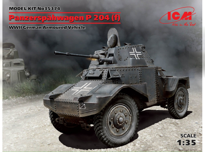 Сборная модель Panzerspähwagen P 204 (f), WWII German Armoured Vehicle