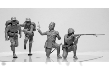 Сборная модель Gallipoli (1915) ANZAC Infantry (4 figures), Turkish Infantry (4 figures)