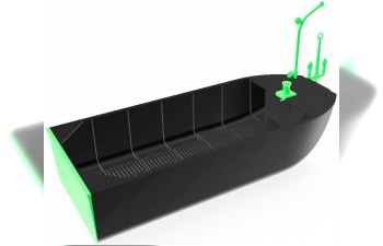 Сборная модель Носовой полупонтон парка Н2П