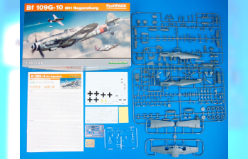 Сборная модель Немецкий истребитель Messerschmitt Bf.109 G-10 Mtt Regensburg