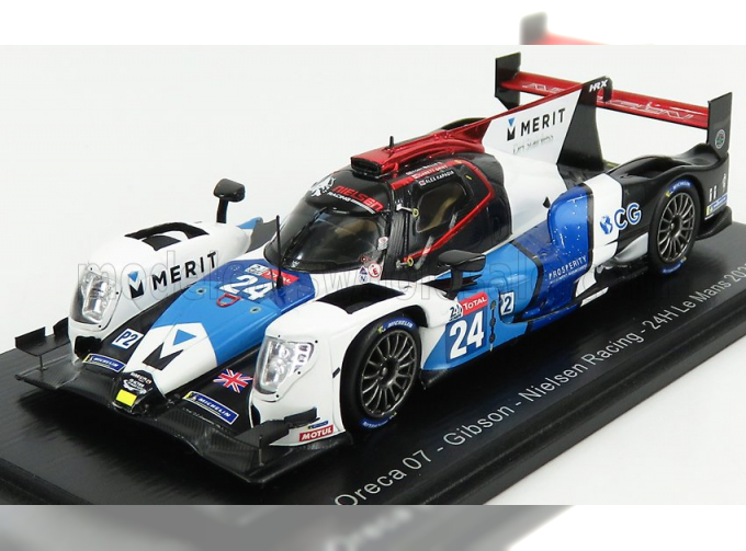 ORECA 07 Gibson 4.2l V8 Team Nielsen Racing N24 24h Le Mans (2020) G.Grist - A.Kapadia - A.Wells, Blue Red White