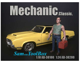 Mechanic Sam with Tool Box