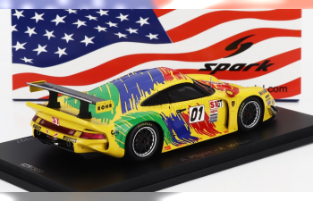 PORSCHE 911 Gt1 Team Rohr Motorsport N 01 Winner Las Vegas (1997) A.Pilgrim - A.Mcnish, Yellow Green