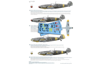 Декаль BF 109 G-2/G-4 Battles over Kuban